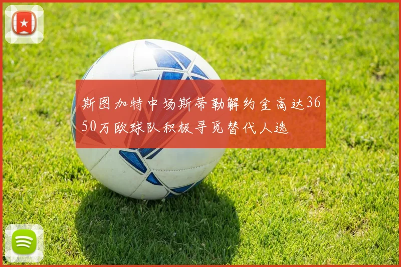 斯图加特中场斯蒂勒解约金高达3650万欧球队积极寻觅替代人选